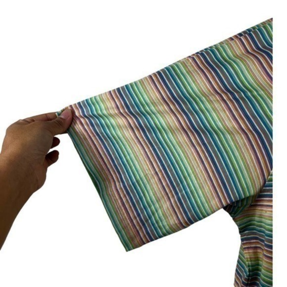 Bugatchi Vomo Men T-shirt Striped Multicolored size L - Picture 8 of 12